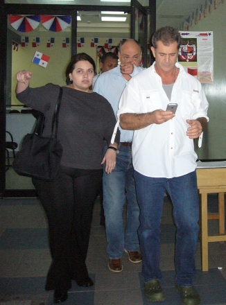 Mel Gibson ha venido varias veces a Panamá