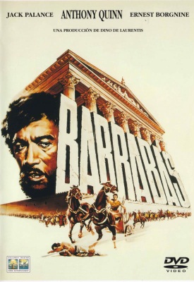 "Barrabás" con Anthony Quinn, es un relato ficticio de la vida del famoso asesino perdonado por la muchedumbre, luego de que Jesús fuera crucificado en su lugar.