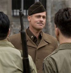 Brad Pitt como el Teniente primero Aldo Raine en "Inglourious Basterds"