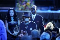 El actor Corey Feldman llega al homenaje vestido como MJ