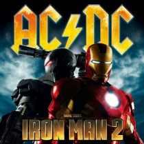 Arte de la portada del compilado de AC/DC hecho especialmente para "Iron Man 2"