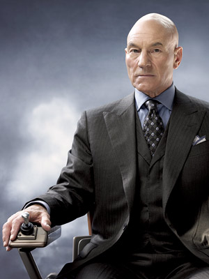 El Profesor X como fuera interpretado por Patrick Stewart en las anteriores "X-Men"